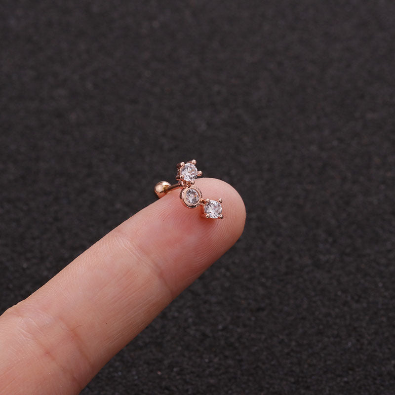Pendientes de acero inoxidable con diseño de hojas de 22 g (18 variaciones)