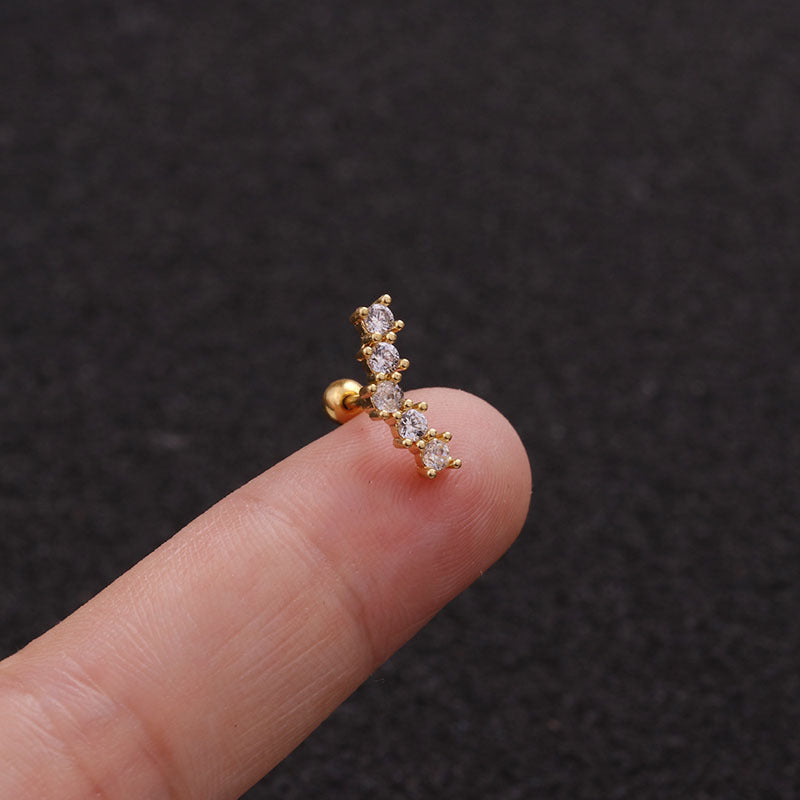 Pendientes de acero inoxidable con diseño de hojas de 22 g (18 variaciones)