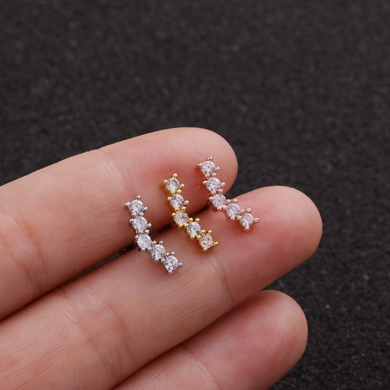 Pendientes de acero inoxidable con diseño de hojas de 22 g (18 variaciones)