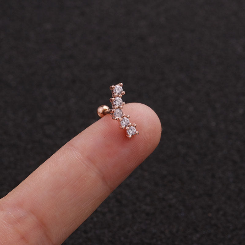 Pendientes de acero inoxidable con diseño de hojas de 22 g (18 variaciones)
