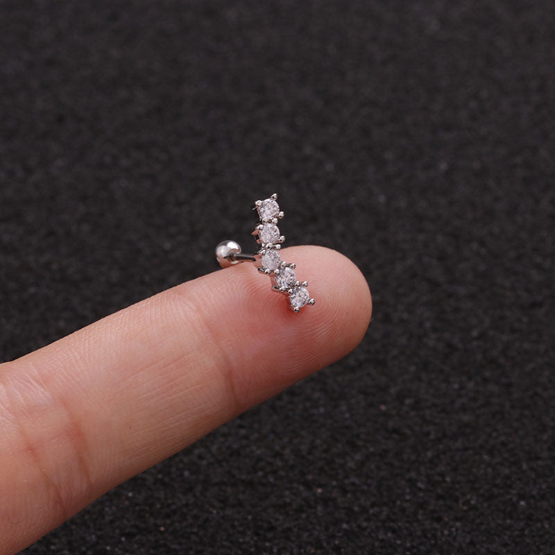 Pendientes de acero inoxidable con diseño de hojas de 22 g (18 variaciones)