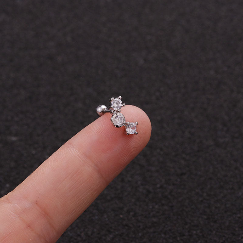 Pendientes de acero inoxidable con diseño de hojas de 22 g (18 variaciones)