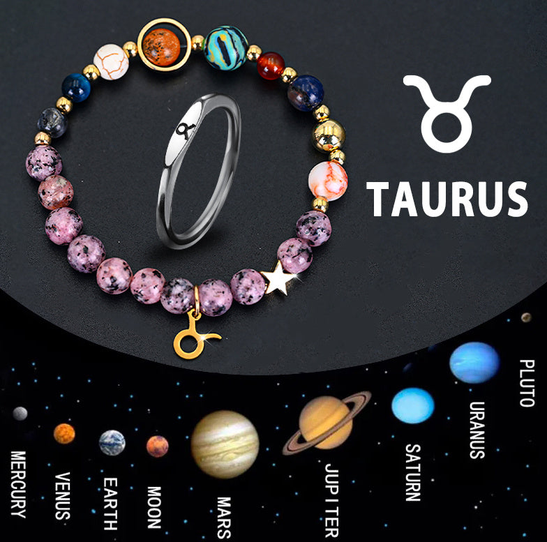 Anillos astrales minimalistas de los 12 signos del zodiaco, 20 g