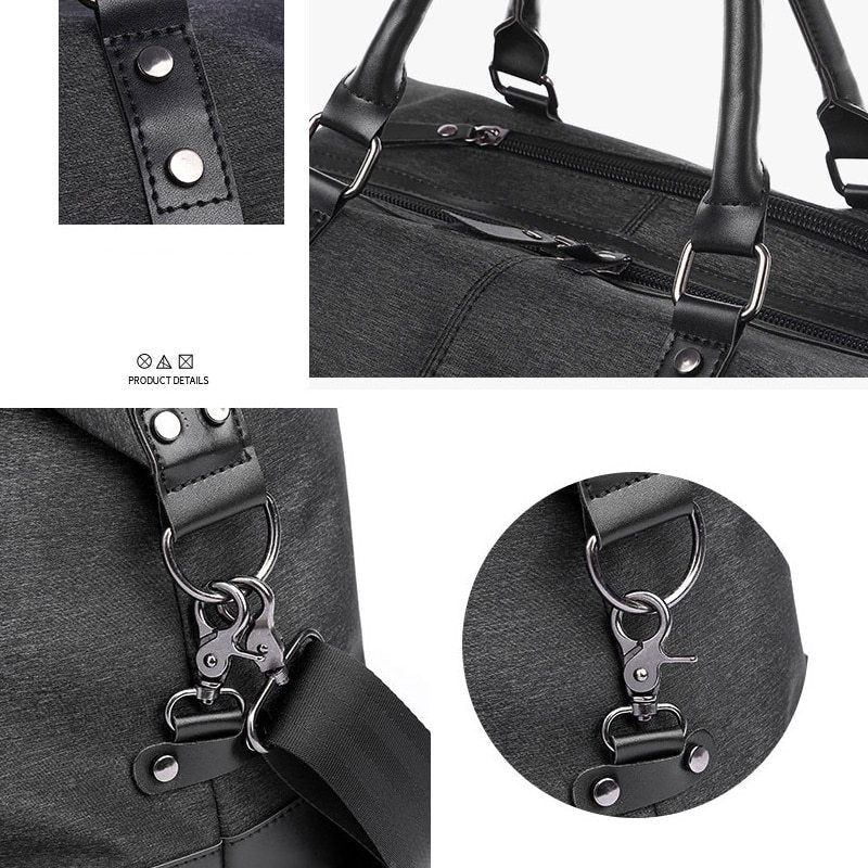Bolsa de viaje Oxford impermeable para hombre - Gran capacidad 1290 g