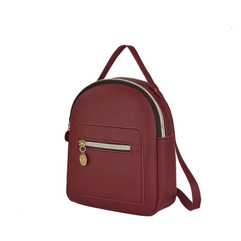 Mochila multibolsillos para mujer - PU de gran capacidad
