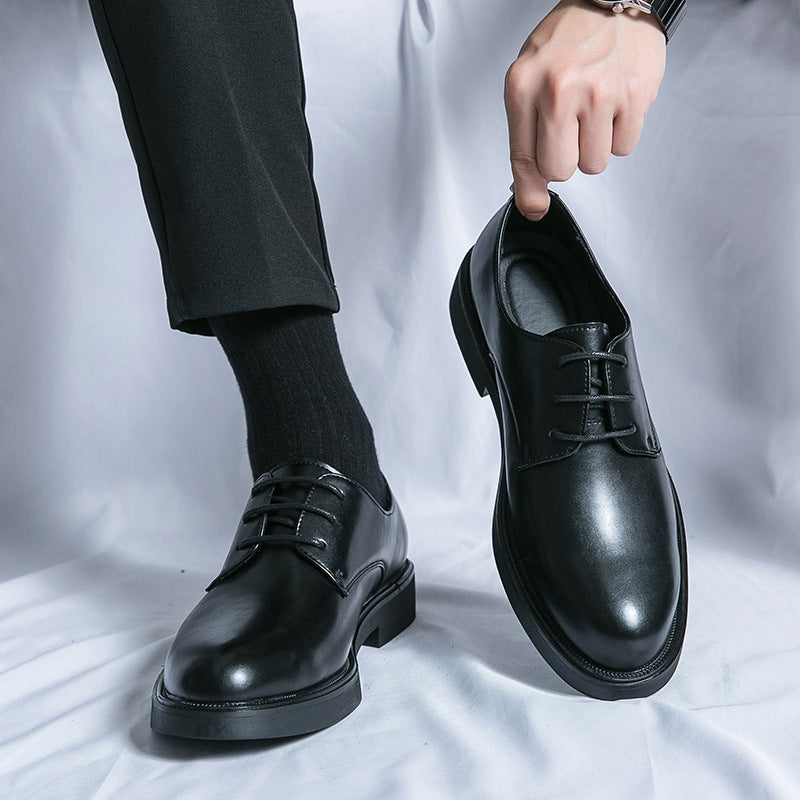 Men's Leather Shoes British Style - Business Casual Elegant