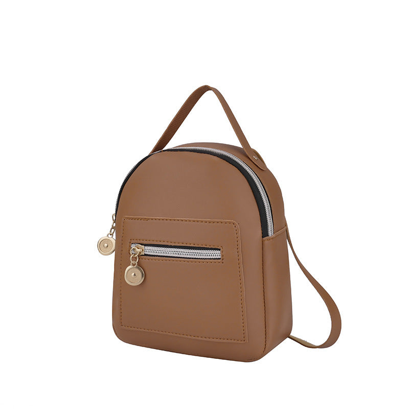 Mochila multibolsillos para mujer - PU de gran capacidad
