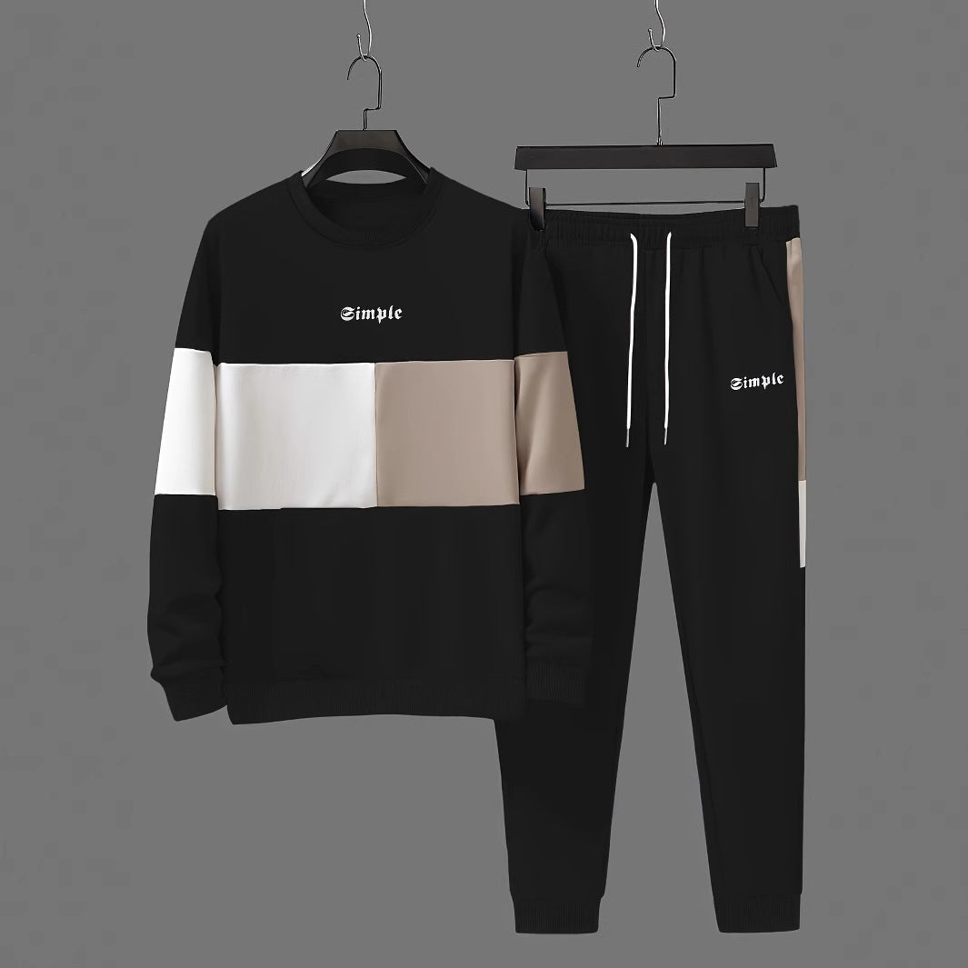 Men's Printed Tracksuit Set - Sports Jacket and Pants