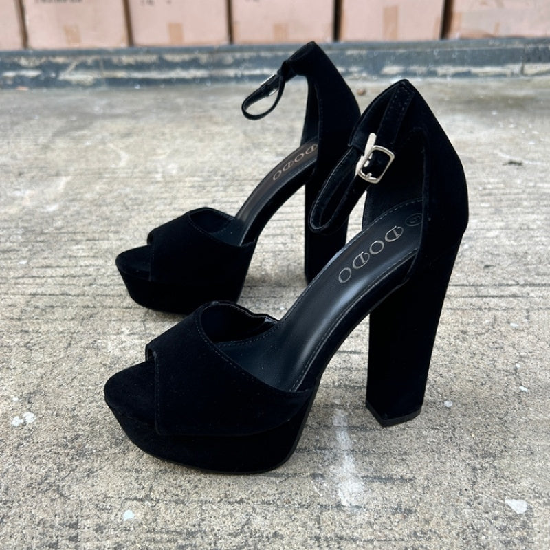Sandalias de plataforma de 13 cm para mujer - Tacones gruesos impermeables - Zapatos de noche