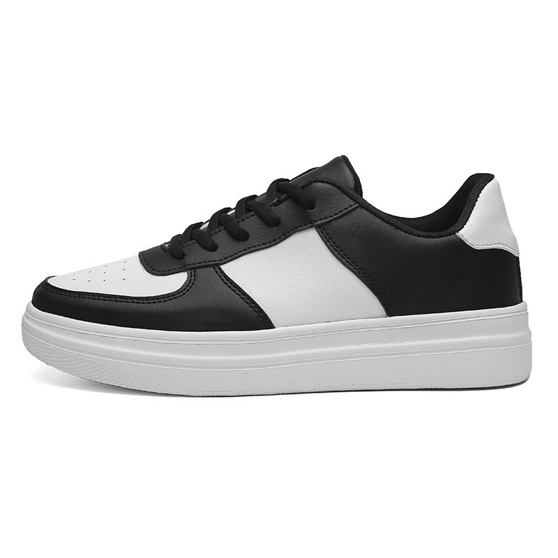 Men's White Platform Sneakers - Large Size Spring Summer