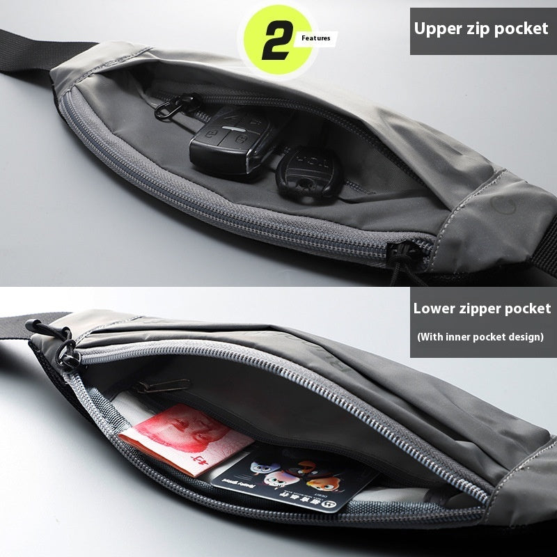 Riñonera deportiva reflectante impermeable para correr (115 g)