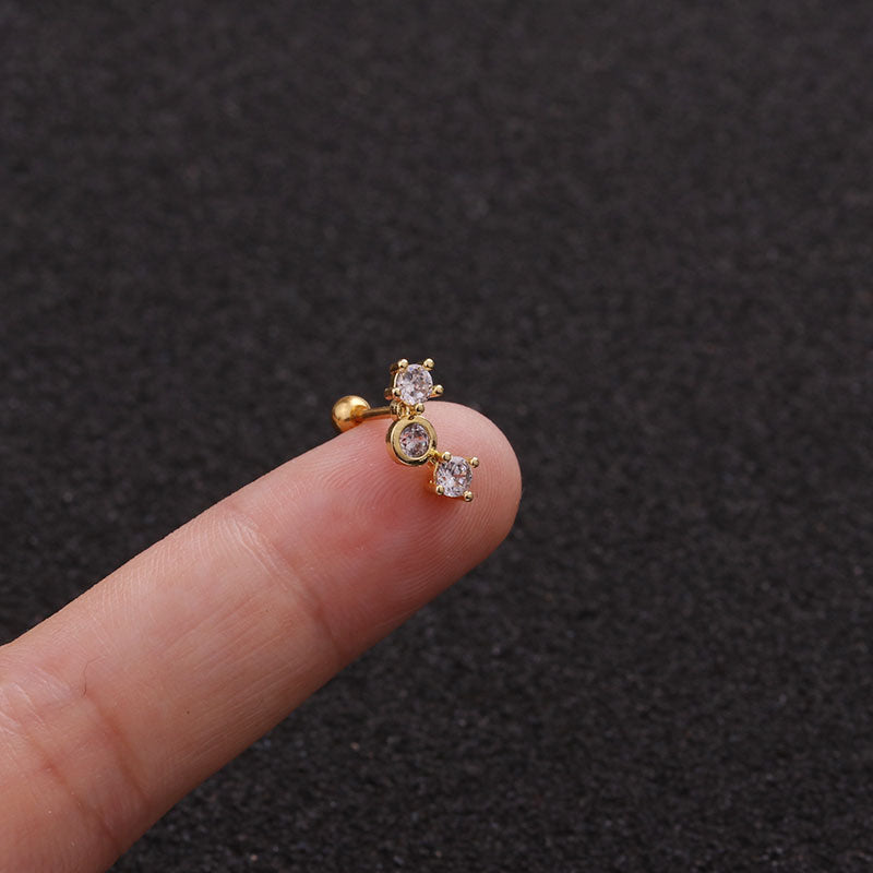 Pendientes de acero inoxidable con diseño de hojas de 22 g (18 variaciones)