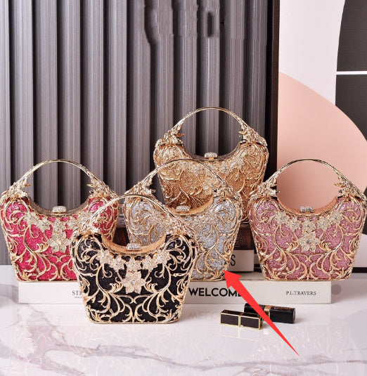 Clutch de noche calado brillante - Bolso de banquete 520 g
