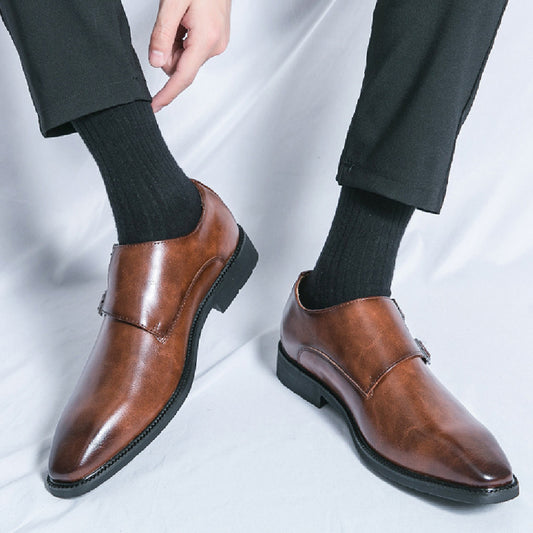 Chaussures de Ville Homme Cuir - Boucle Élégante Bureau Mariage