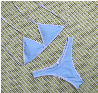 Bikini Femme Sexy Uni - Maillot de Bain 2 Pièces Été