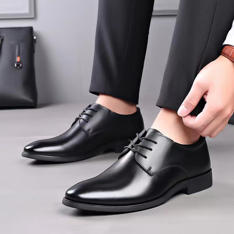 Men's Leather Pointed Toe Business - Formal Waterproof Shoes