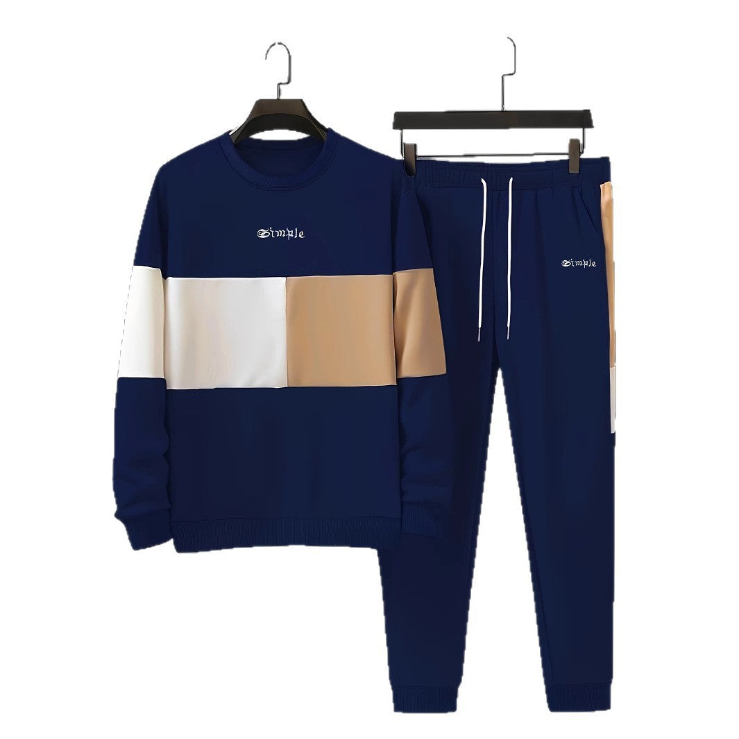 Men's Printed Tracksuit Set - Sports Jacket and Pants