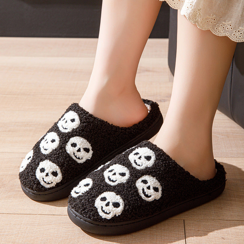 Pantuflas de calabaza de Halloween para mujer: cómodas pantuflas de casa
