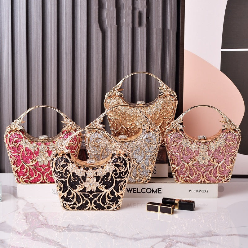 Clutch de noche calado brillante - Bolso de banquete 520 g