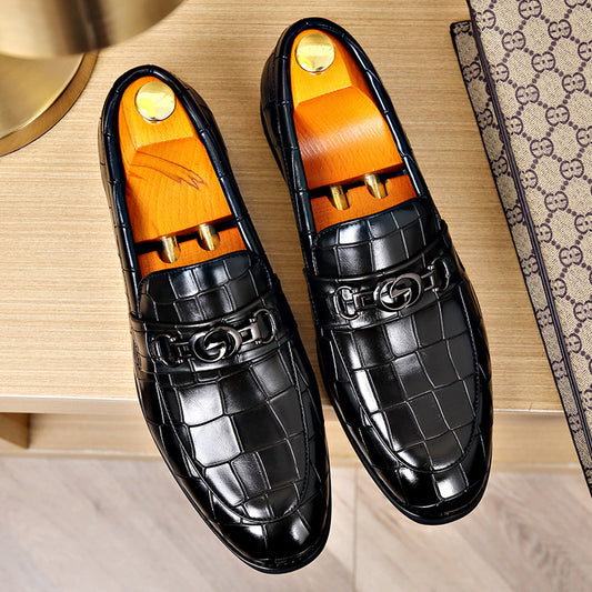 Chaussures Homme Cuir Mors Métallique - Style Business Casual