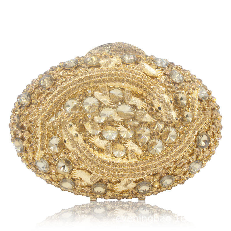 Bolso de mano de noche con diamantes de imitación - Estuche para joyas para mujer