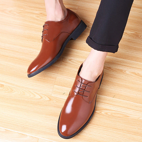 Men's Leather Pointed Toe Business - Formal Waterproof Shoes