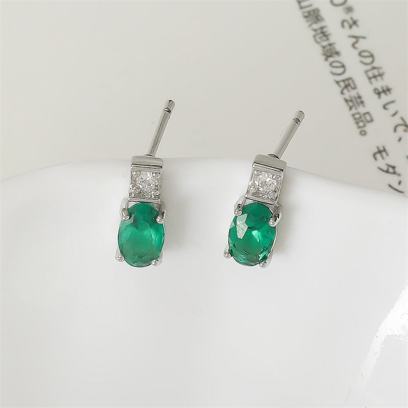 Pendientes de cristal bañados en cobre de 11 g - Formas geométricas