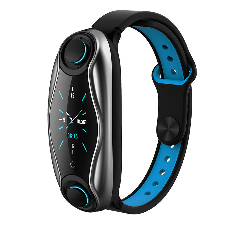 Pulsera inteligente Bluetooth con auriculares integrados - Reloj inteligente 2 en 1