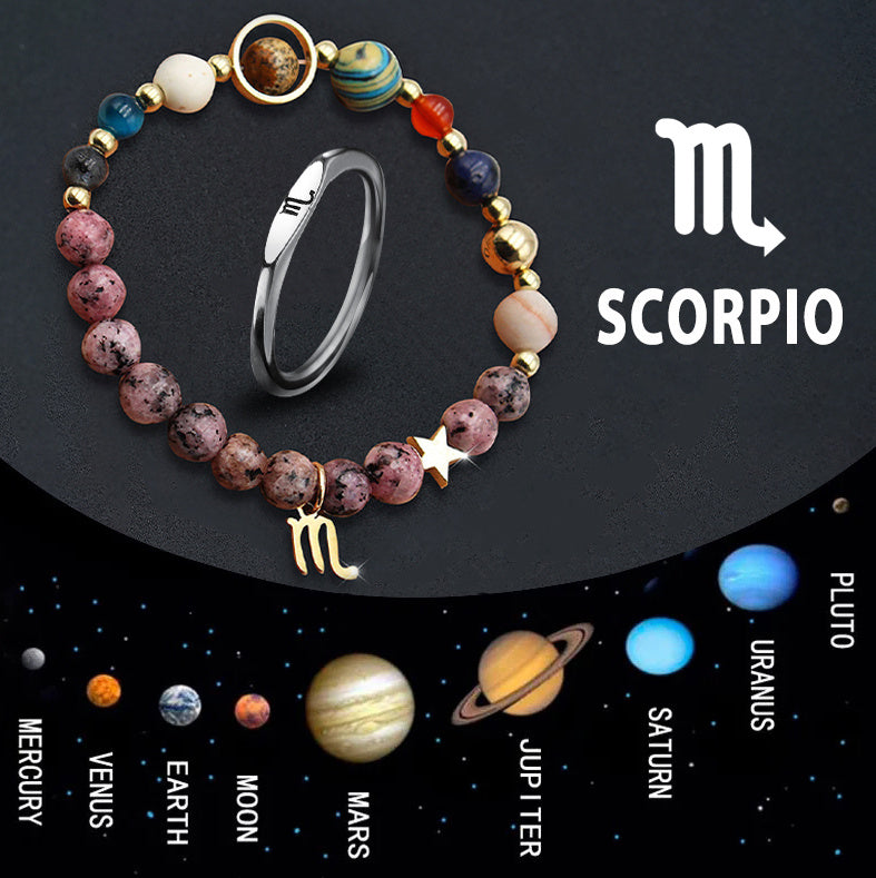Anillos astrales minimalistas de los 12 signos del zodiaco, 20 g