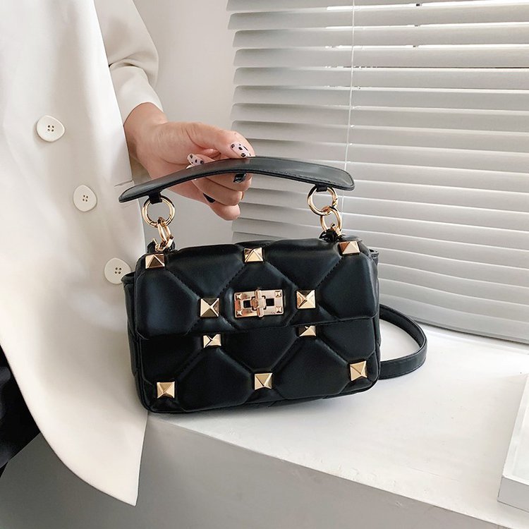Bolso bandolera cuadrado Western para mujer - Correa de hombro de 320 g
