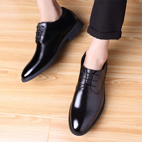 Men's Leather Pointed Toe Business - Formal Waterproof Shoes