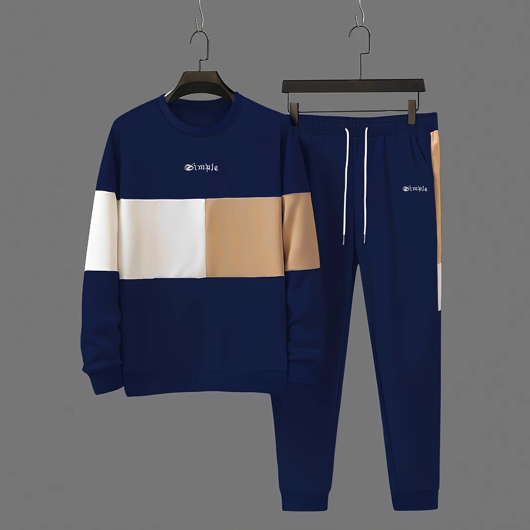 Men's Printed Tracksuit Set - Sports Jacket and Pants