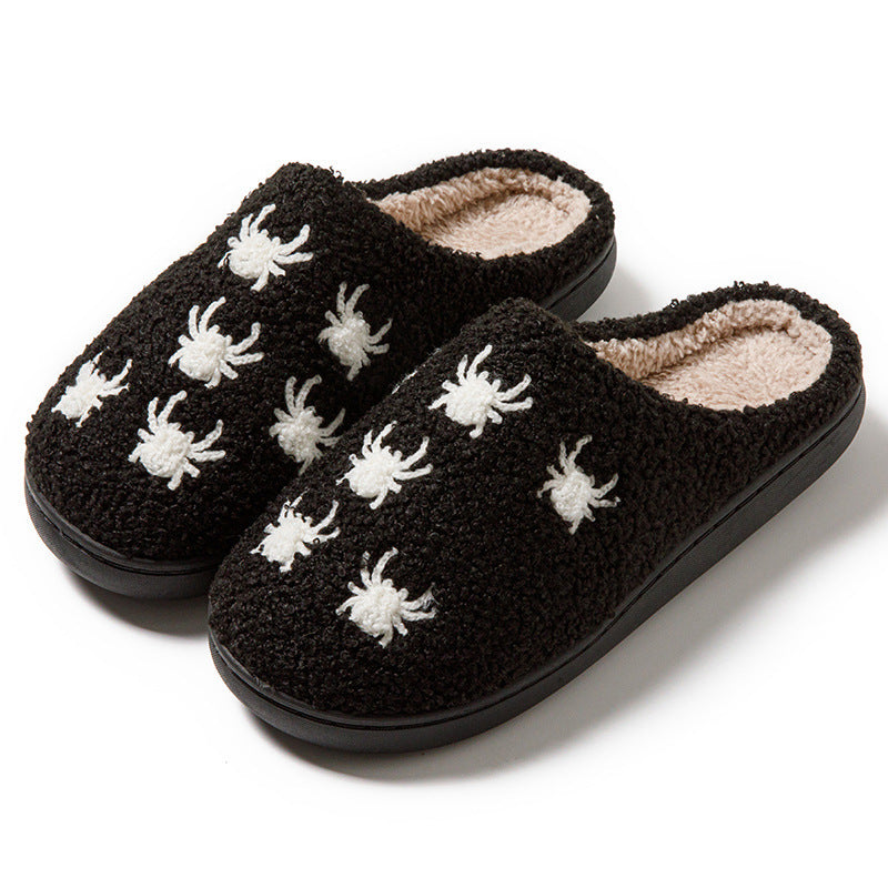Pantuflas de calabaza de Halloween para mujer: cómodas pantuflas de casa