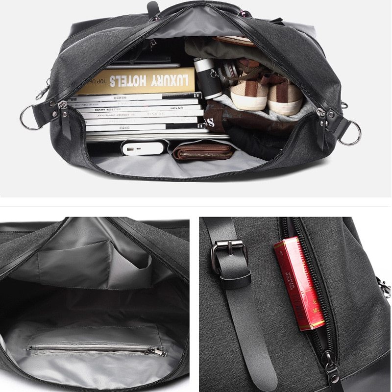 Bolsa de viaje Oxford impermeable para hombre - Gran capacidad 1290 g
