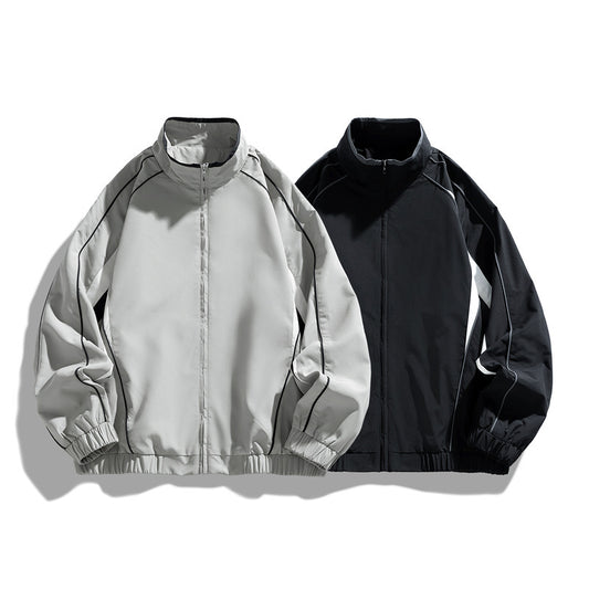 Men's Casual Windbreaker Coat - Loose Outdoor Jacket