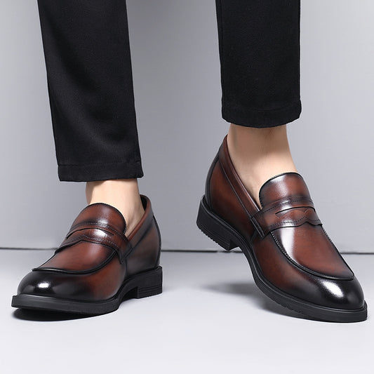 Chaussures Rehaussantes en Cuir pour Homme - Style Business Élégant