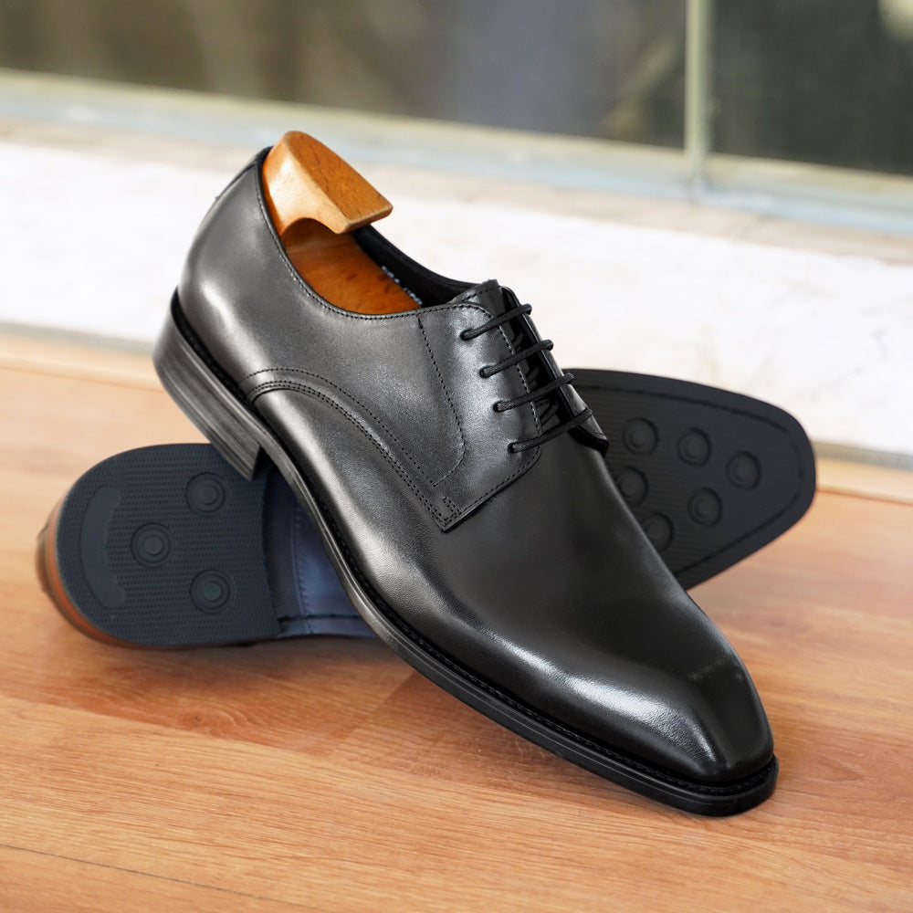 Men's Vintage Square Toe Leather Shoes - Large Size 38-48