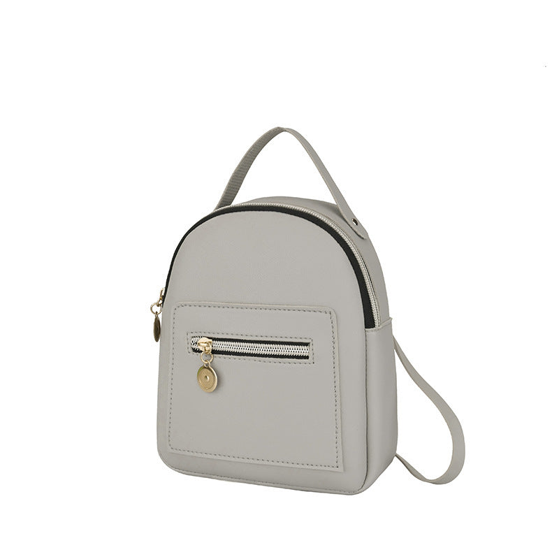 Mochila multibolsillos para mujer - PU de gran capacidad