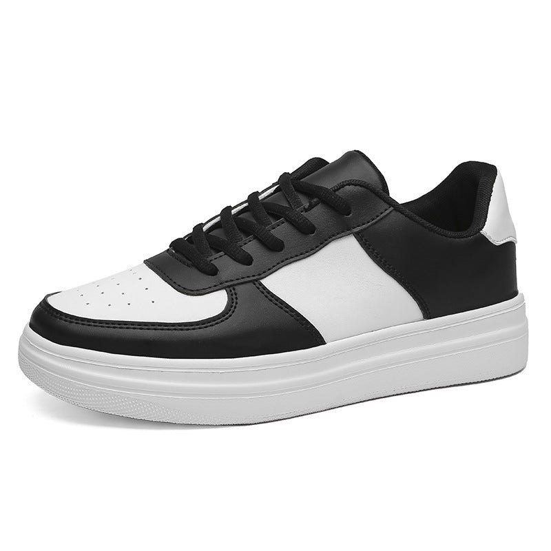 Men's White Platform Sneakers - Large Size Spring Summer