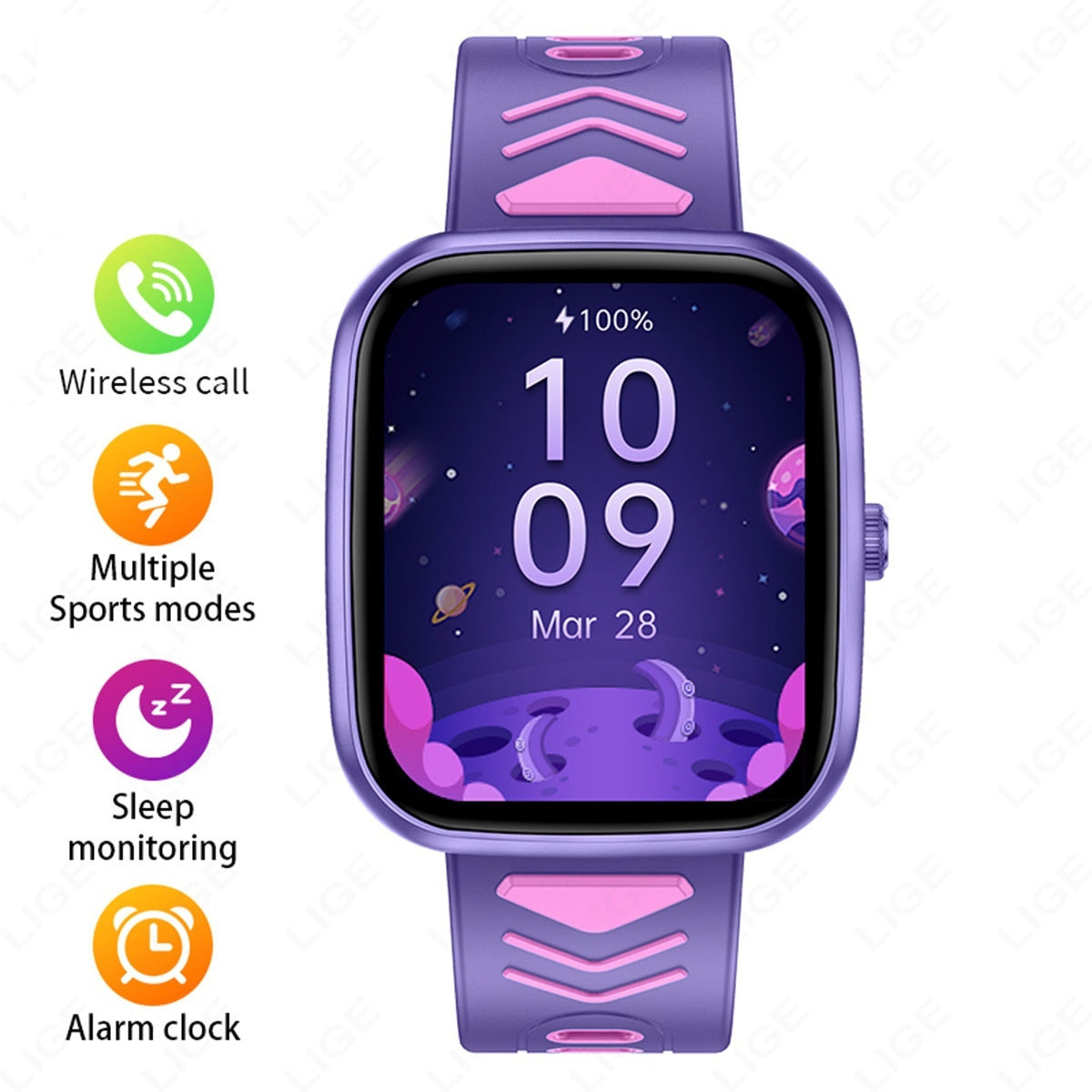 Kids Smartwatch with Bluetooth Calling - Sleep Detection and Activity Tracking