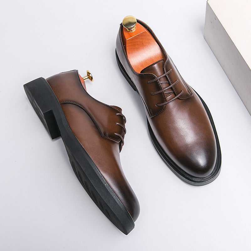 Men's Leather Shoes British Style - Business Casual Elegant