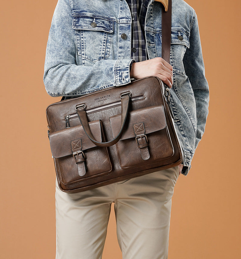 Bolso de negocios para ordenador de hombre - Correa de hombro 1020 g