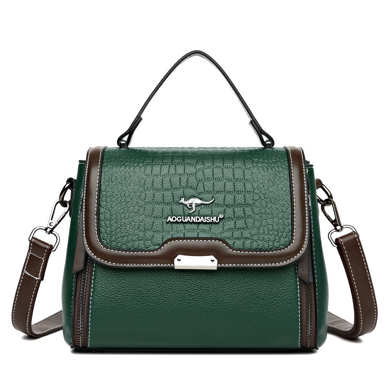 Bolso de hombro cuadrado de PU para mujer, 600 g - Bandolera compacta