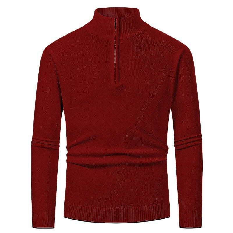 Pull Homme Polo Demi-Zip - Style Fashion Manches Longues