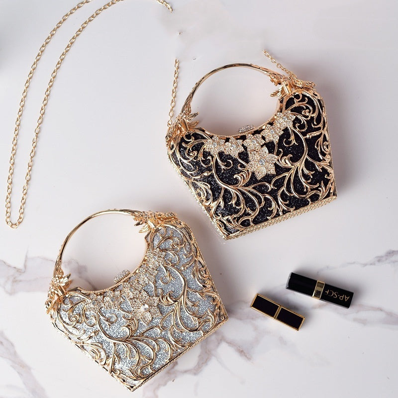 Clutch de noche calado brillante - Bolso de banquete 520 g