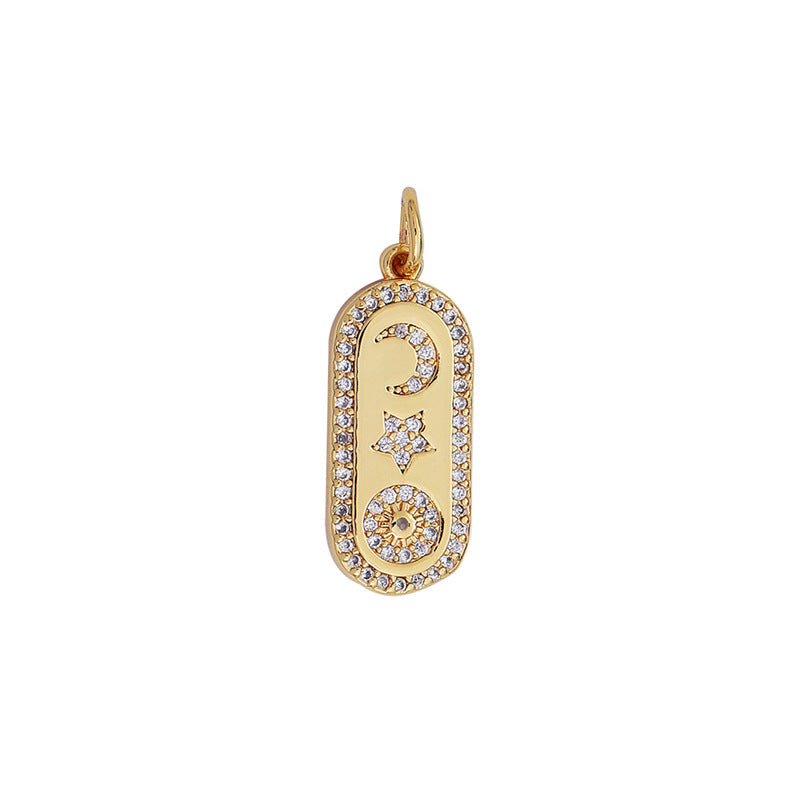Pendentif Personnalisé Cuivre Zircon Étoile - DIY Créatif 14g | SADJÉ