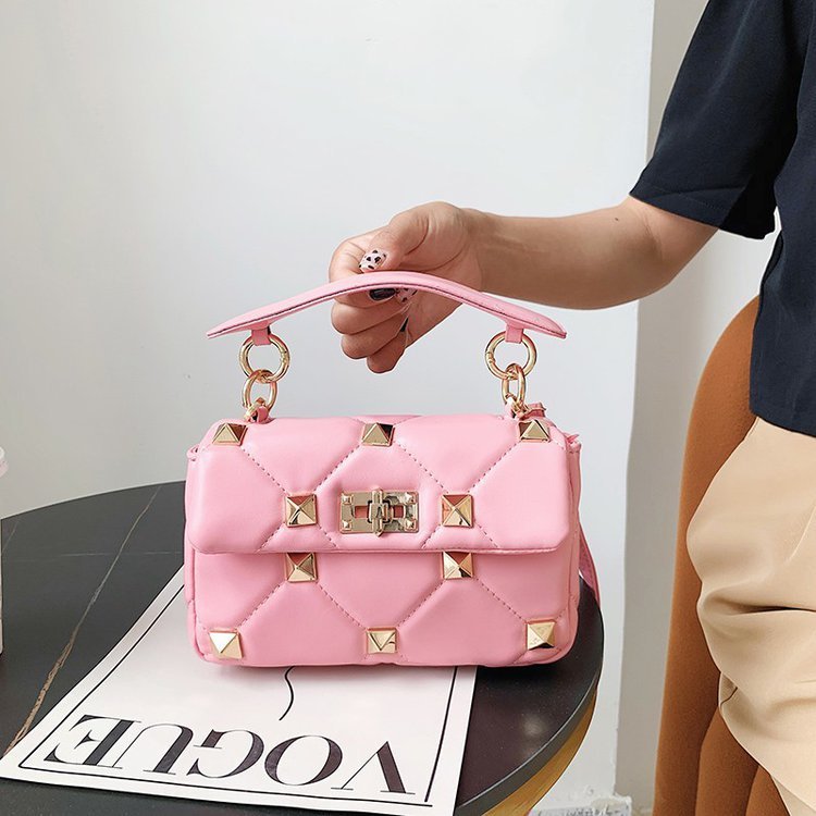 Bolso bandolera cuadrado Western para mujer - Correa de hombro de 320 g