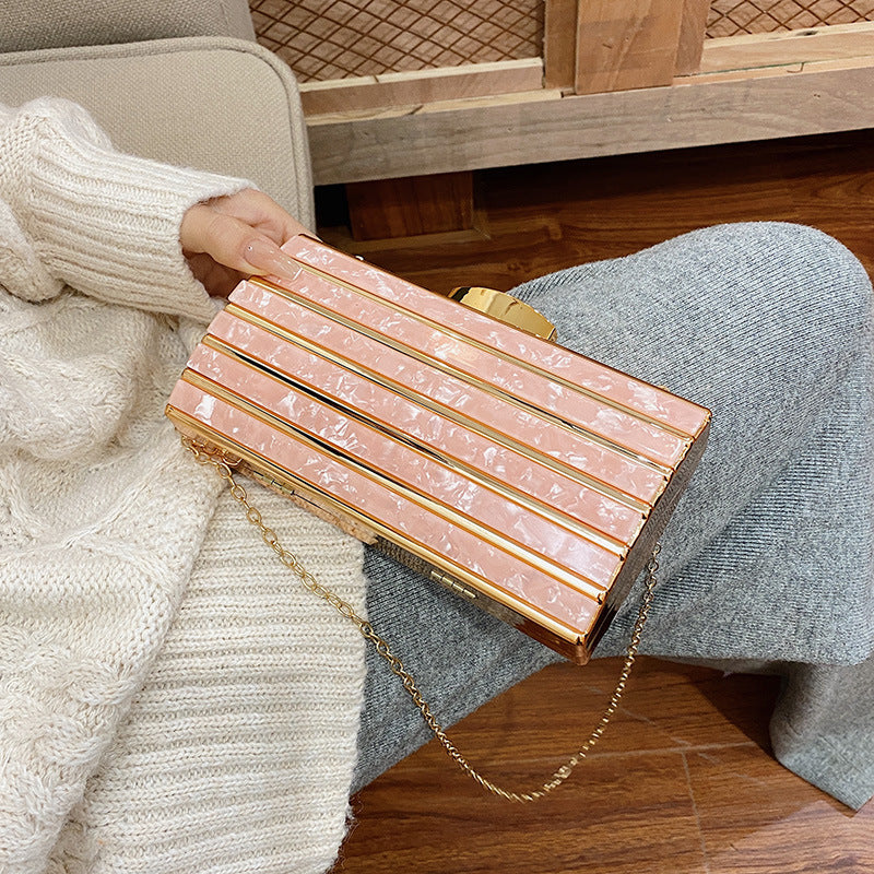 Bolso de noche para mujer, elegante, de acrílico, 380 g