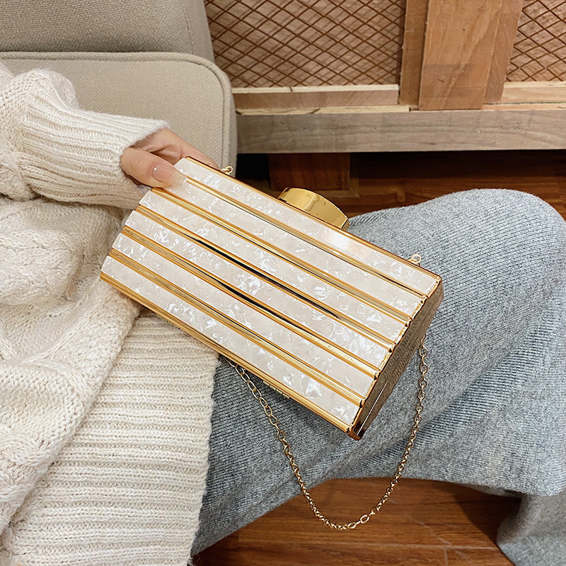 Bolso de noche para mujer, elegante, de acrílico, 380 g