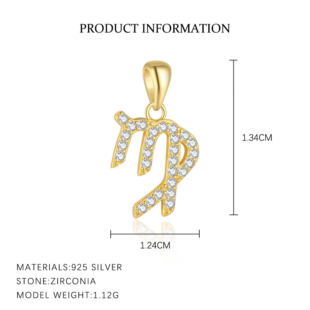 Collier Argent Sterling S925 11g - 12 Constellations Zodiacales